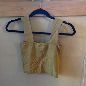 Willow and Root Mustard tank - womens xs/s